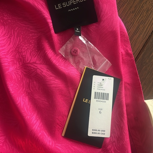 NWT Le Superbe Mini Miko Dress Size 6 Pink - Picture 5 of 5